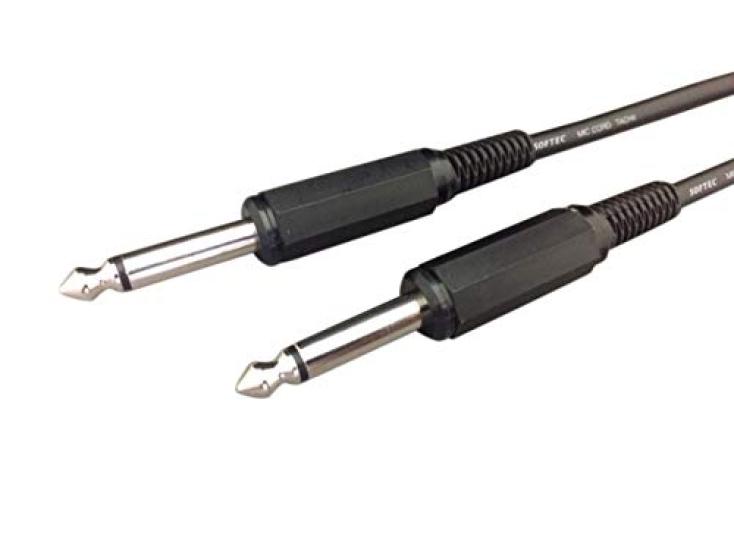 20m cord with 6.3mm monaural plugs on both ends