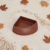 Tortoise Water Basin Easy to Clean Reptile Feeding Dish Corner Food and Water Dish Long-Lasting Terrarium Accessory Anti-Tipping