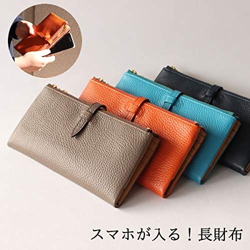 CCOMPANY LIMITED Women's Long Wallet with Coin Purse and Card Case, Lupo 2 Second, Italian Leather (Navy)