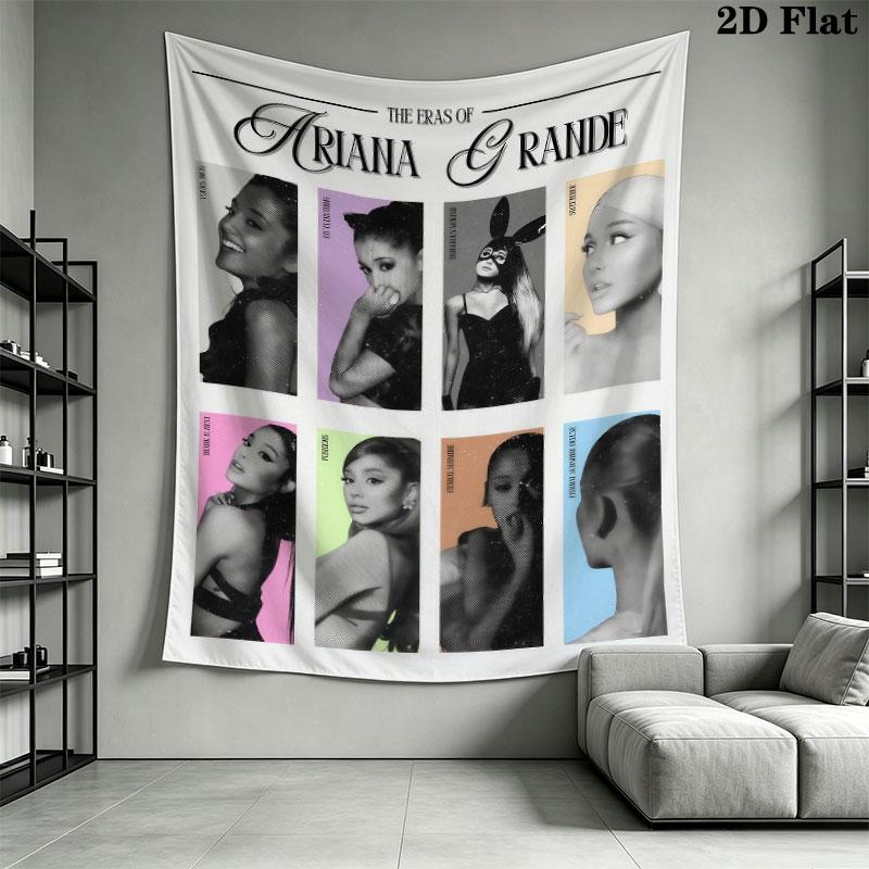 Ariana Grande Queen Wall Hanging Printed Fabric Blanket Decorative Tapestries for Bedroom Living Room Home Decor