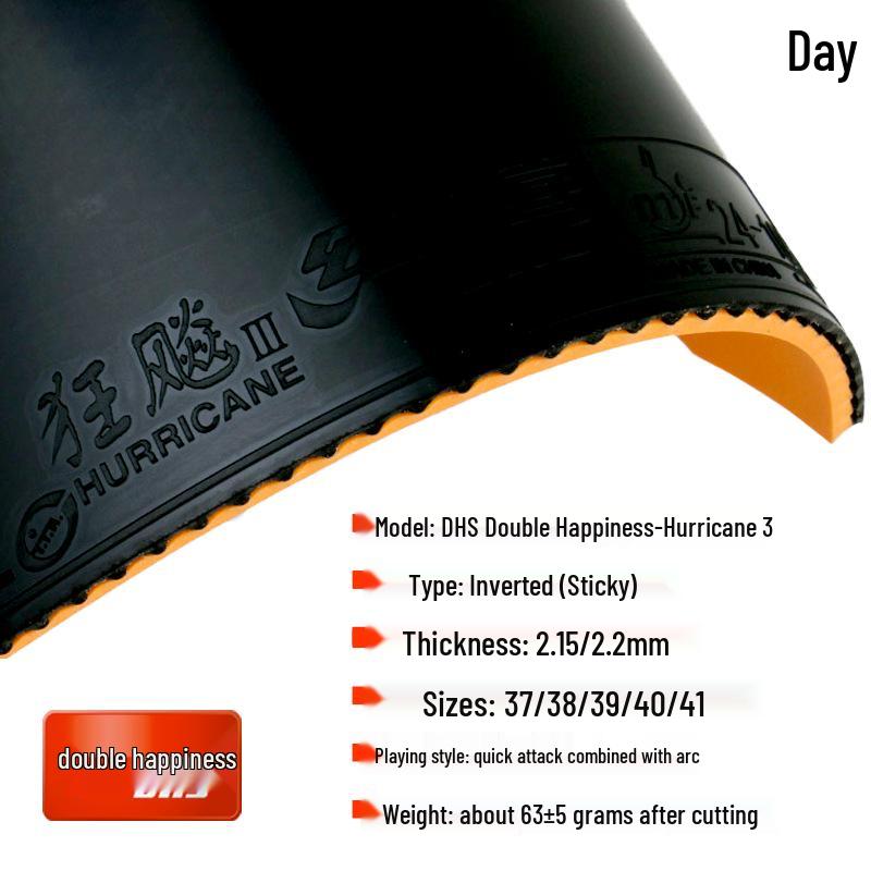 DHS Hurricane 3 Table Tennis Racket Rubber - Sticky Inverted Pro Sheet