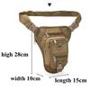 Tactical Bag Army Combat Shooting Waist Leg Bag Adjustable Hiking Hunting Waist Packs Military Airsoft Molle Drop Leg Bags