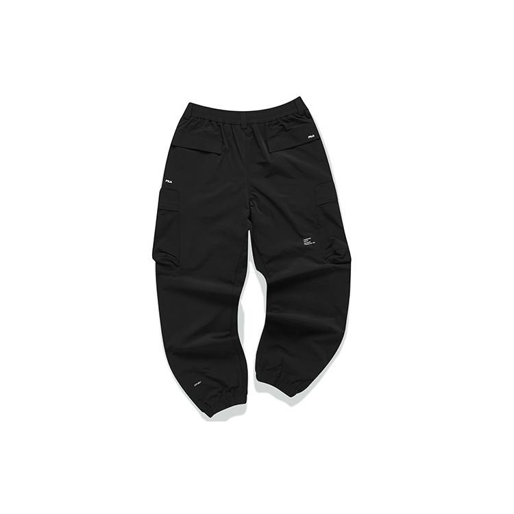 Fila Casual Pants Men's Jet Black Moderate Cuffed Pants F11M149801FBK