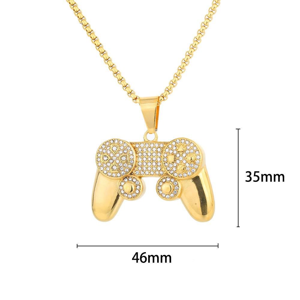 

Модное ожерелье из титановой стали с дизайном контроллера игровой консоли: Европейский и американский стиль