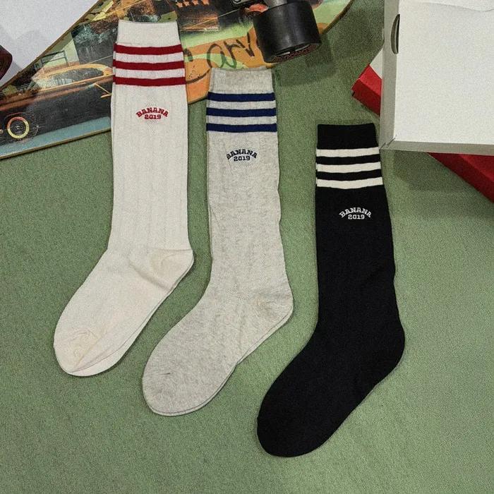 [Banana Sisters/26SS] All Day Old School Mesh High Crew Socks 3 Colors