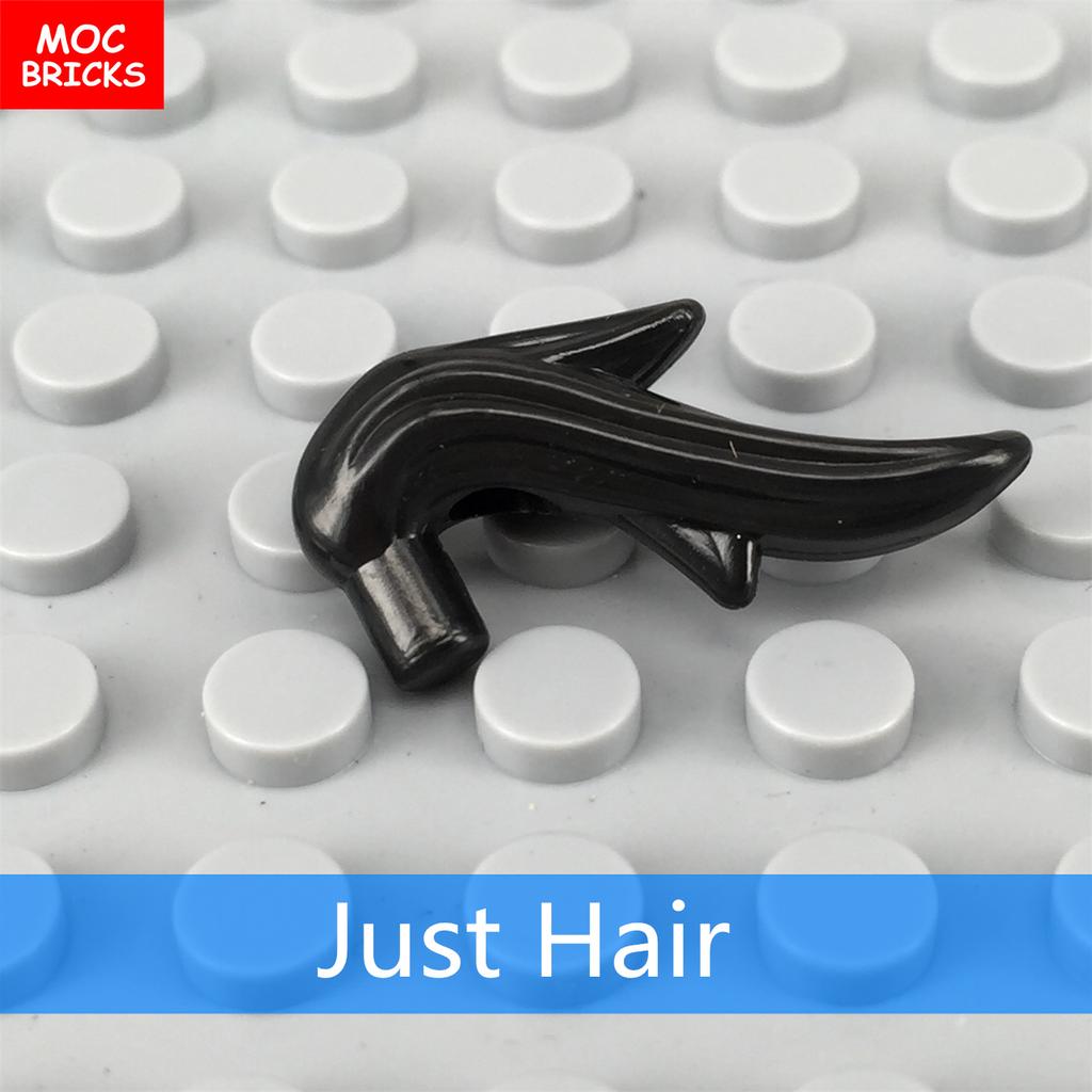 10pcs/lot MOC Bricks Female Hairs Model Action Figure Toy Kids Educational Building Blocks Assembled Toys