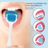Kit de nettoyage de la langue avec gel nettoyant et brosse Système de soins bucco-dentaires pour une haleine fraîche pour l'hygiène dentaire et le traitement de la mauvaise haleine (50 grammes)