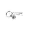 Stainless Steel Charming Keychain With Sunflower Theme Ideal For Special Gifts For Loved Ones