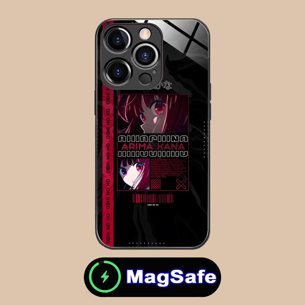 Oshinoko Arima Kana Phone Case for iPhone 17 16 15 14 13 12 11 Air Pro Max Plus Mini MagSafe Glass Colorful Cover Pretty Cover