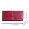 Women's Retro Long Leather Wallet - Oil Wax Zipper Clutch with Large Capacity