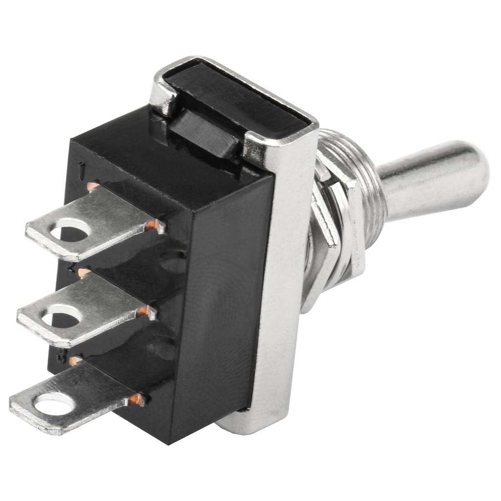 Heschen Metal Toggle switch Flick Flip, KN3D-103, 12V 25A, SPDT, ON/OFF/ON, 3 Positon, 3 Pin, for Car Dash Light
