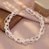 White Pearl Choker Chain Necklace Baroque Pearl Long Chain Necklace Pearl Necklace  For Women Lady