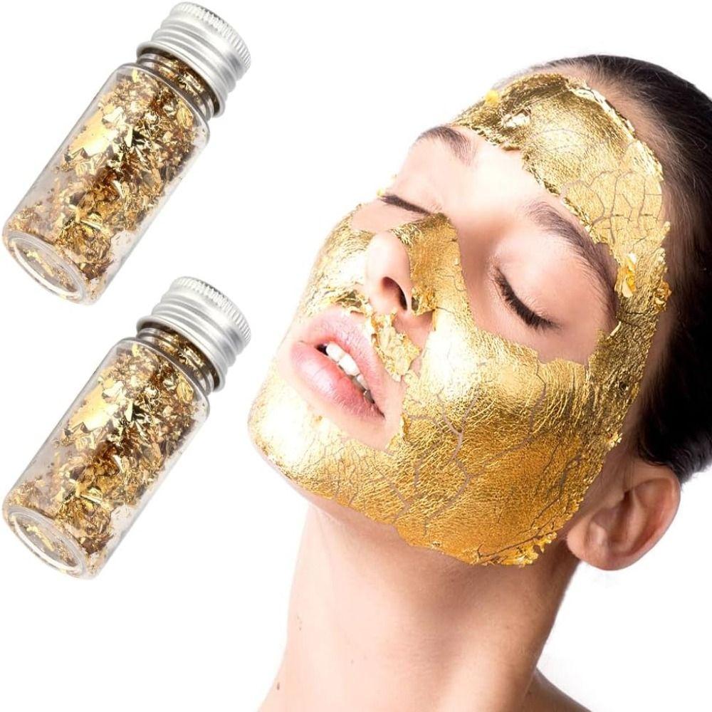 New Imitation Gold Leaf Cake Decoration Metallic Golden Goldlen Toppers Foil Flakes Cakes Drinks Dessert