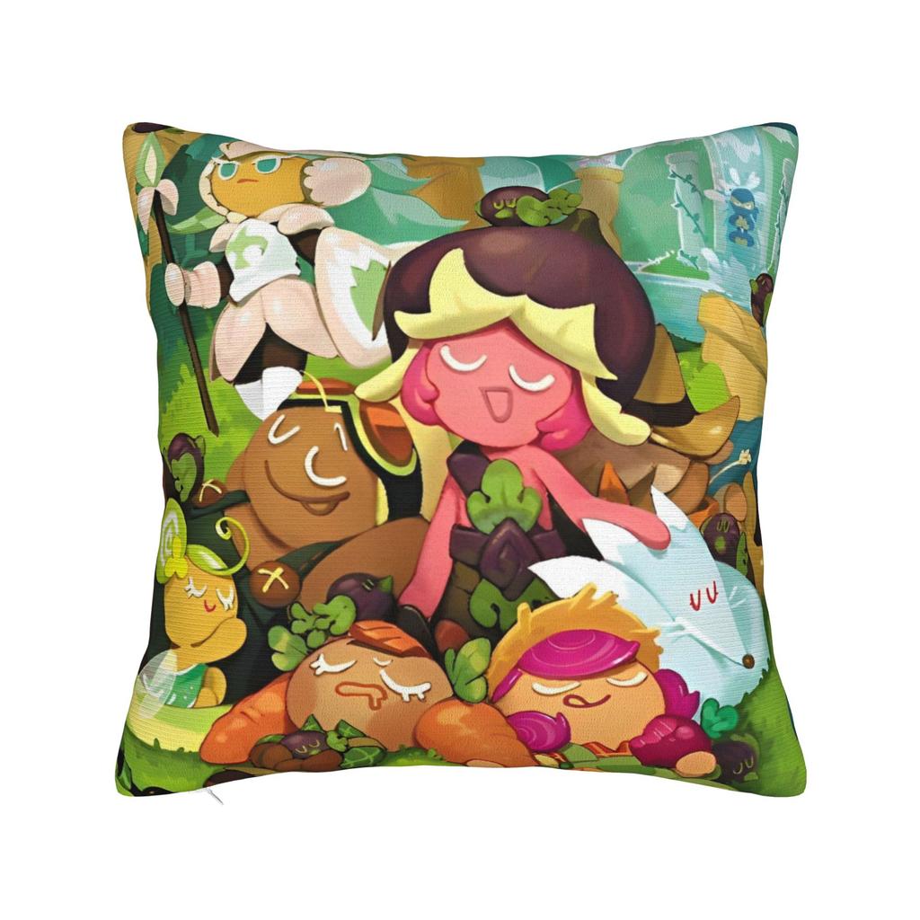 Milky Way Cookie Pillowcase Polyester Cushion Cover Decorations Cookie Run Kingdom Throw Pillow Case Cover Home Square 18'