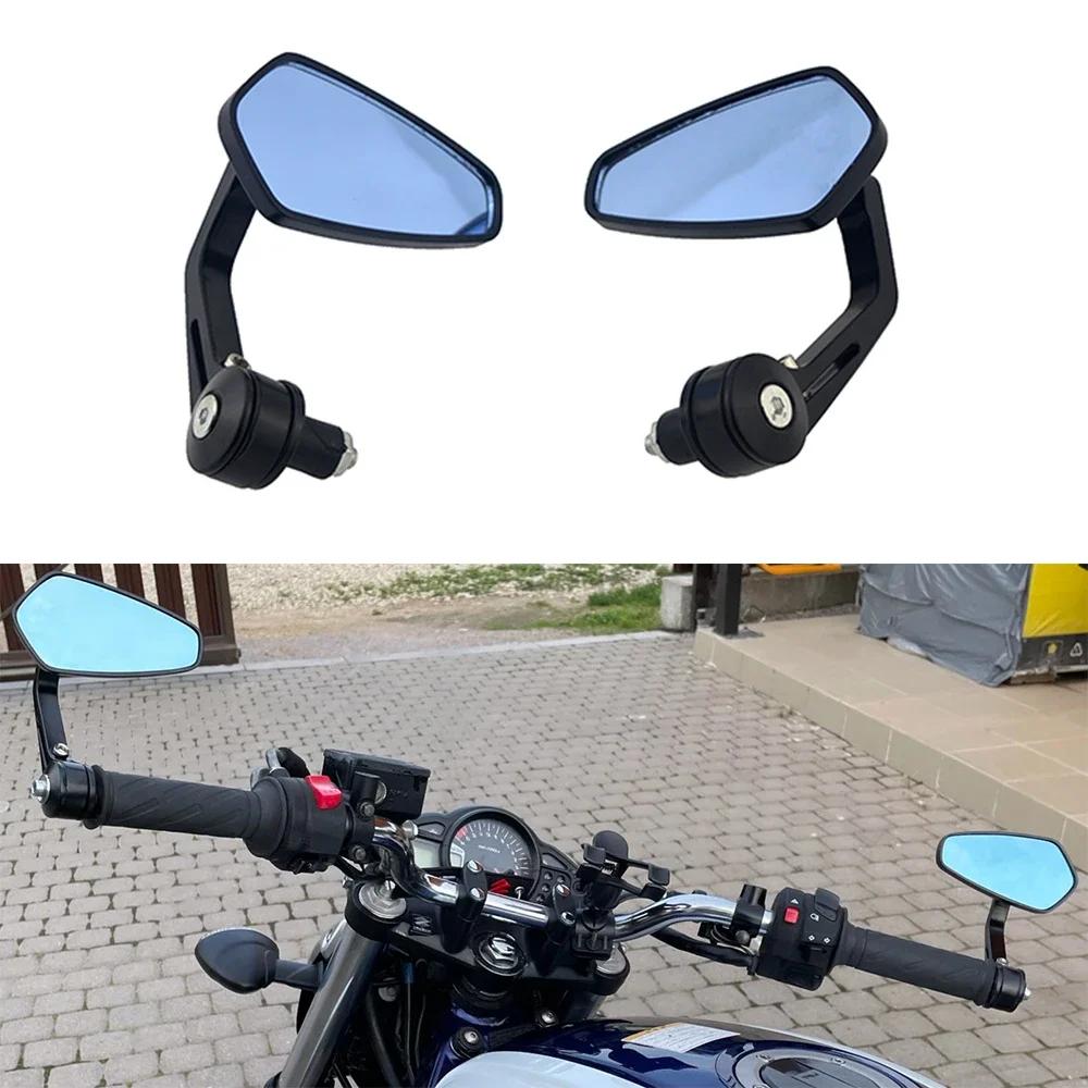 1 Pair Motorcycle Bike Bar End Mirror - 7/8" 22mm Aluminum Rear View Mirror for BMW/Ducati
