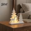 Nordic Simplicity Interior Decor Christmas Girl Reindeer Tabletop Decor 3D Printed Fairy Tale Forest Silhouette Minimalist Holiday Table Centerpieces