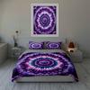 Vibrant mandala burst Bedding Duvet cover sets Duvet covers Pillowcases gifts (1 * Duvet Cover 2 * Pillowcases, without duvet insert)