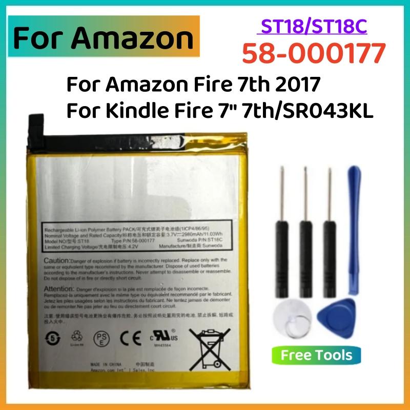 For Amazon Battery Kindle 2 3 7 7th 5th 4th Gen 6" 10th Paperwhite 4 2018 3 2 1 Oasis 1 2 3 Fire HD 8" 7Th 2017 6TH 10.1 7th X7