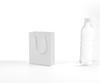 White Card Gift Bag with Stamped Logo - Thickened Paper, Handbag Style, Kraft Option Available