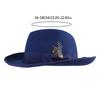 Cappello Panama Vintage Piume Cappello a Tesa Piatta Unisex Cosplay Festa Costume Cappelli Fedora