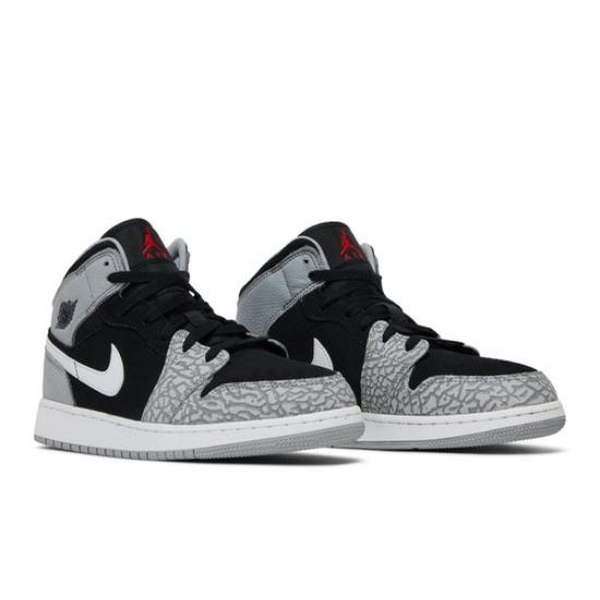 

Air Jordan 1 Mid SE GS Elephant Toe DM6216-016 EU 36 сірий колір