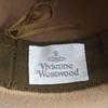 Excellent Vivienne Westwood hat  Ribbon Felt Square Brim Fedora 219161 VH36 Used