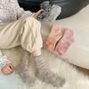 Fuzzy Socks for Women Cozy Thick Fluffy Crew Socks Winter Fleece Lined Boot Socks Thermal Retro Mid-Calf Warm Socks