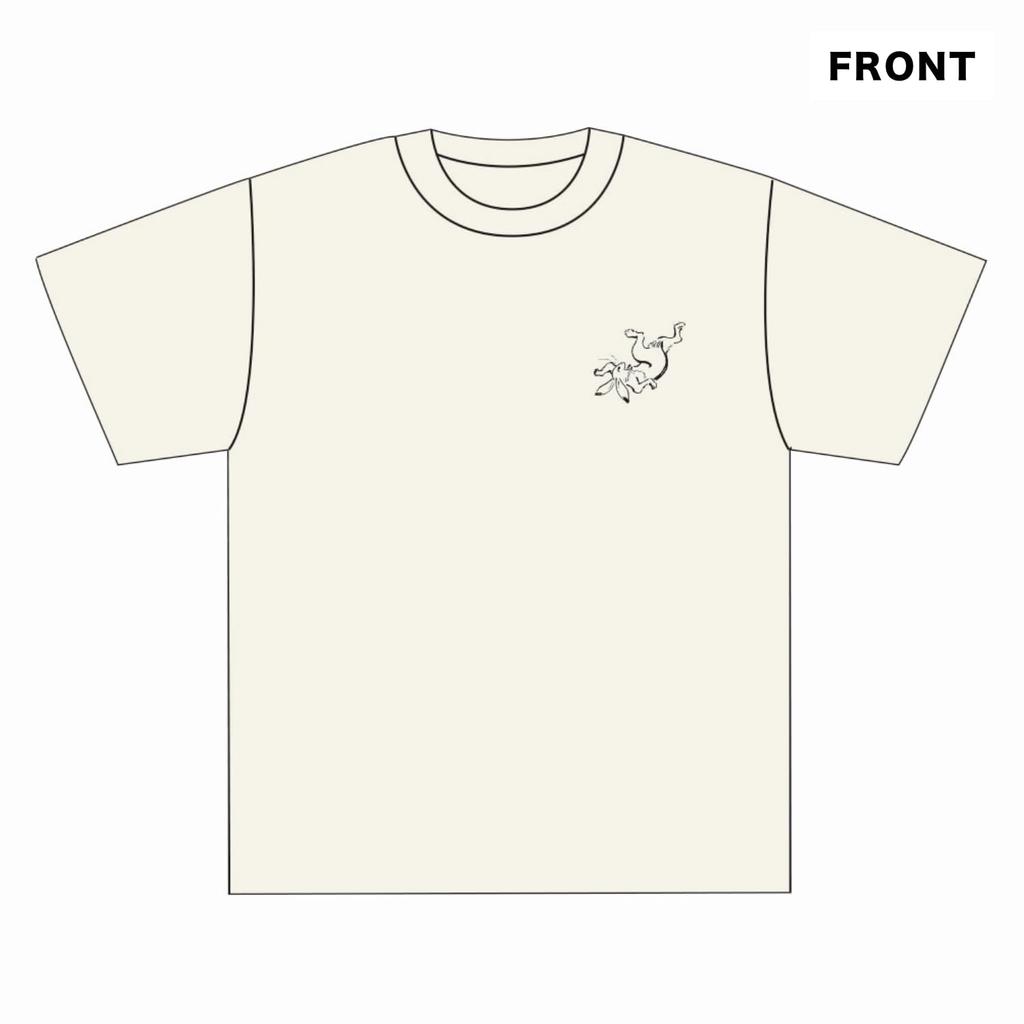 Kurzarm Choju Giga Rücken und Japanisch Lokal Elfenbein [Kyosuke] T-Shirt, (Choju Giga) Druck, XL, Baumwolle, Herren Damen, Design, Souvenir,