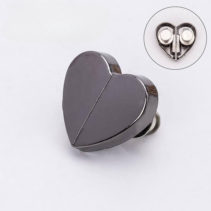 

1 шт. Магнитная пара для штор Пряжка в форме сердца Пряжка для штор Закрытая пряжка Съемная Непромокаемая Легкая Магнит Металлическая пуговица Материнская пряжка