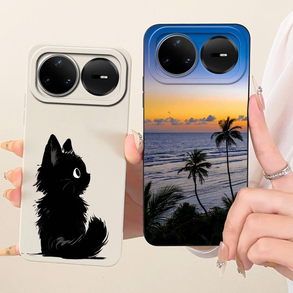 Casing For Huawei Nova 15 Pro Cover Silicone Luxury Fashion Flowers Kawaii Cute Painted Shockproof Case For Huawei KLE-AL00U