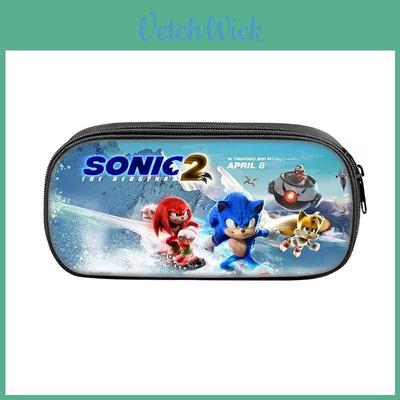 Sonic The Hedgehog Pencil Case With Nylon Material For School Students And Collectors