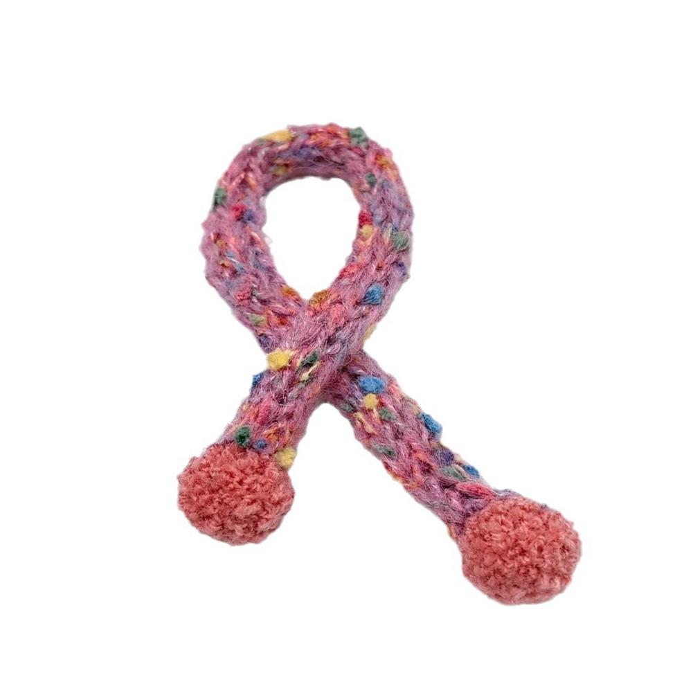 

Кукольный домик Миниатюрный Вязаный Шарф Украшение DIY Куклы Одежда Аксессуары Наряды на День Рождения Подарок розовый