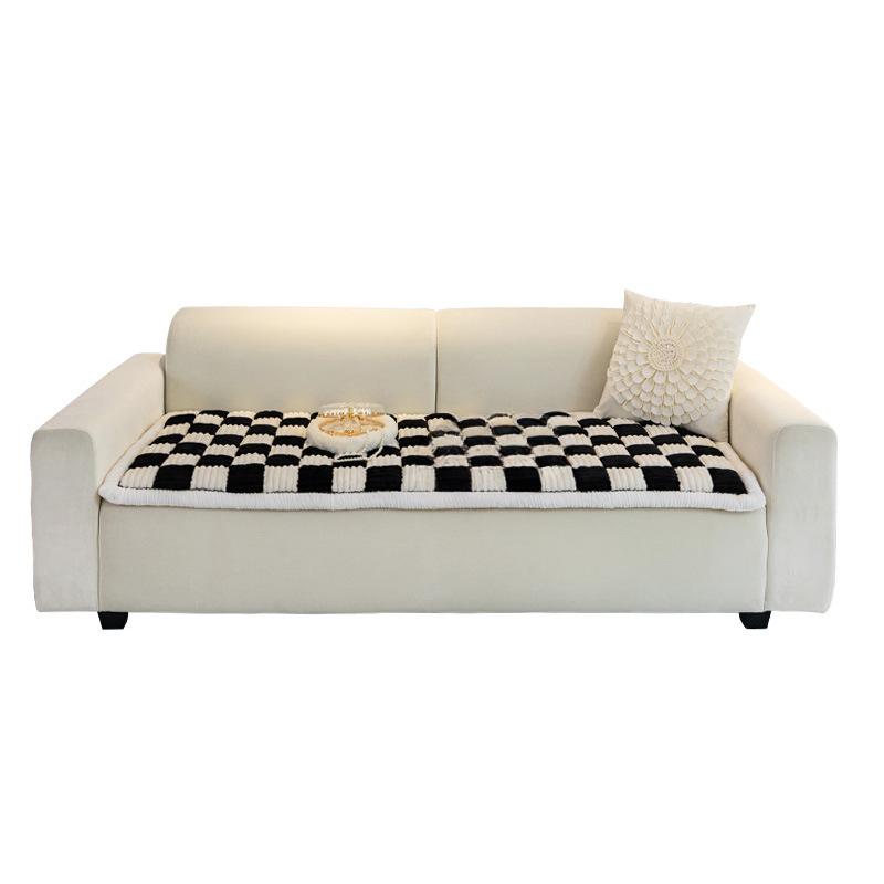 Lekki luksusowy komplet wysokiej klasy zimowej poduszki antypoślizgowej zagęszczona skórzana sofa specjalna poduszka narzuta na sofę narzuta poduszka na sofę