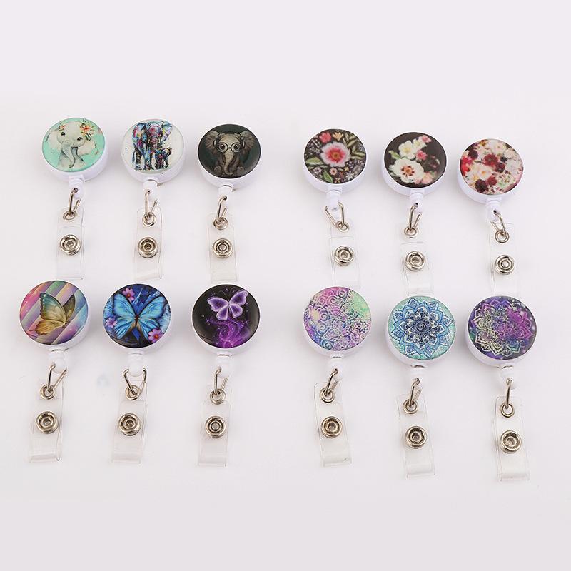 Multicolor Retractable Reel with Easy-Pull Buckle for Work Permit Access Pass