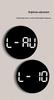 Colorful LED Dynamic Wall Clock: Perpetual Calendar & Simple Decor for Living Room