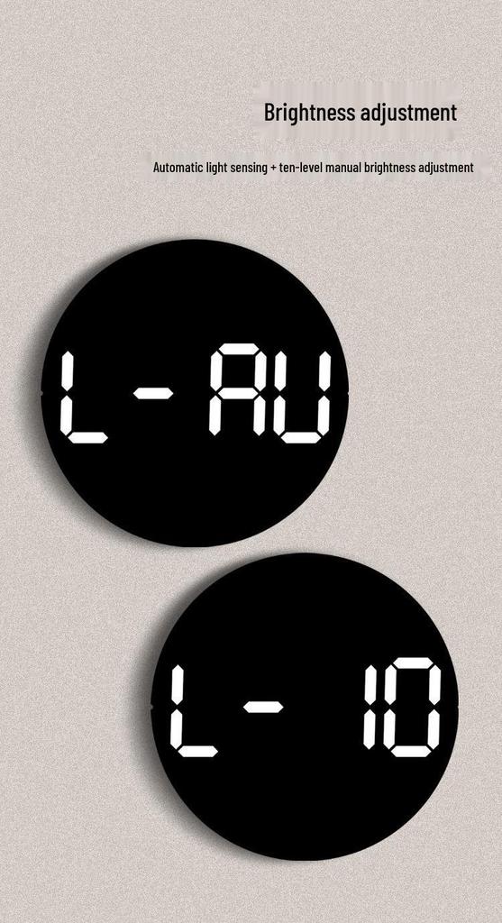 Colorful LED Dynamic Wall Clock: Perpetual Calendar & Simple Decor for Living Room
