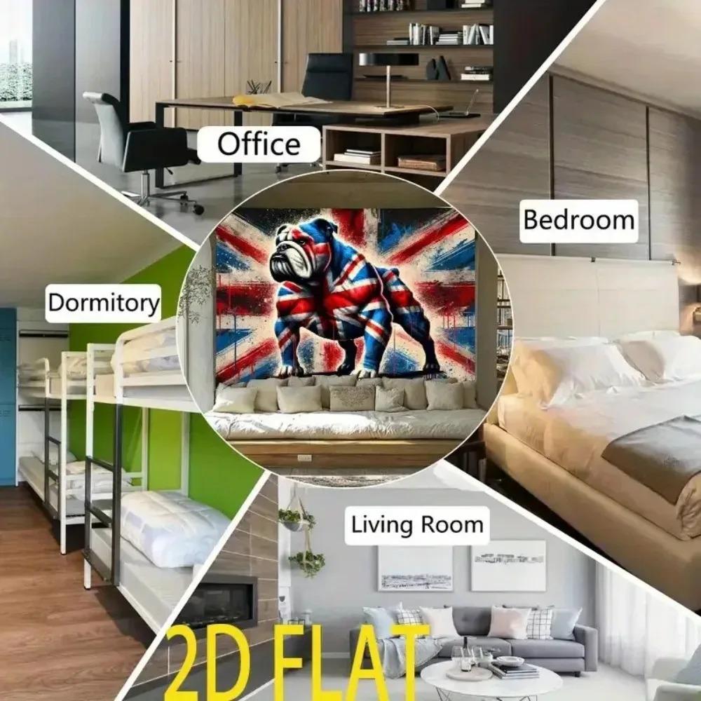 2D Flat Metal Tin Sign Union Jack Flag Wall Art Durable Aluminum Poster for Living Room Bar Man Cave Decor 1pc