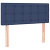 Box Spring Bed with Mattress Blue 90 x 190 cm Fabric