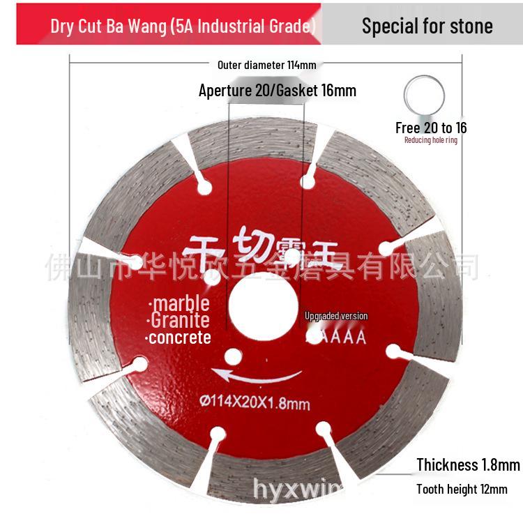 6-Inch Diamond Cutting Blade for Marble, Concrete & Stone - 156mm Wall Grooving Reinforced Sharpness