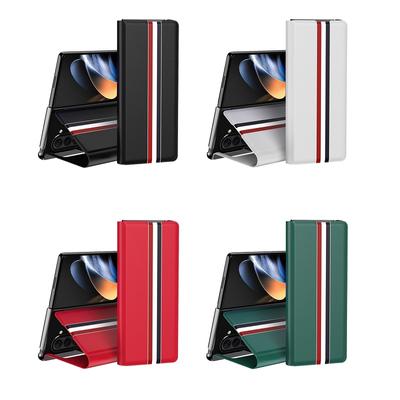 Etui z przegródkami typu książeczka skórzane z podstawką Pokrowiec ochronny dla Samsung Galaxy Z Fold 6 Biznesowe Modne Podstawka Składany Uchwyt