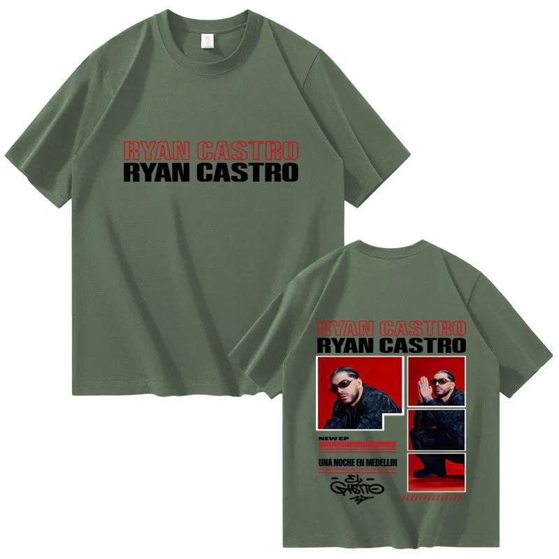

Hot Rapper Ryan Castro Album Tour 2025 Cover Graphics 100 Cotton Aesthetic Printing Tshrit Men High Quality Hip Hop Tops Unisex 4XL
