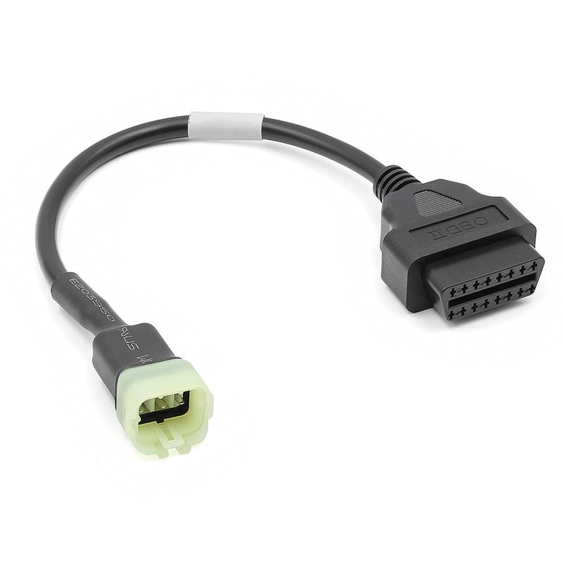 For Kawasaki 6PIN to 16PIN OBD2 Cable Motorcycle Motorbike Extension Cable for Kawasaki 6pin Diagnostic Conversion Cable Adapter