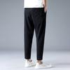 Pánské devítinové kalhoty Stahovací šňůrka Elastický pas Rovná nohavice Volné Jednobarevné Kapsy Nadměrná velikost Denní nošení Ležérní Sportovní kalhoty Dlouhé tepláky