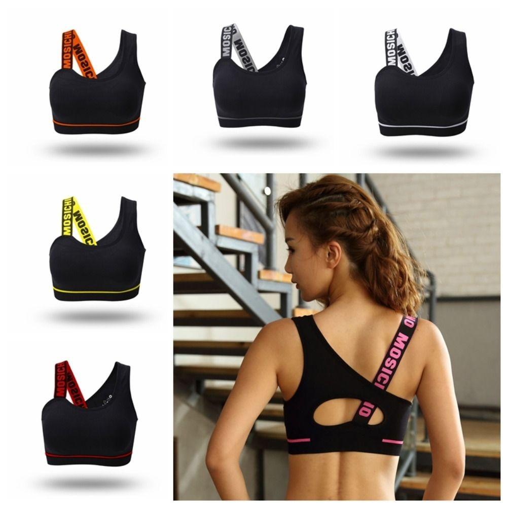 

Shockproof Women Active Bra Breathable Top Vest Fitness Underwear Yoga Bra Women Push Up L жовтий