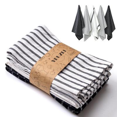 New Arrival Pure Cotton Plaid Stripe Napkin & Tea Towel for Daily Use