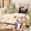 Cushion Cover Silky Short Plush Home Sofa Cushion Cover - Invisible Zipper Home Decoration Cool Boy Felix