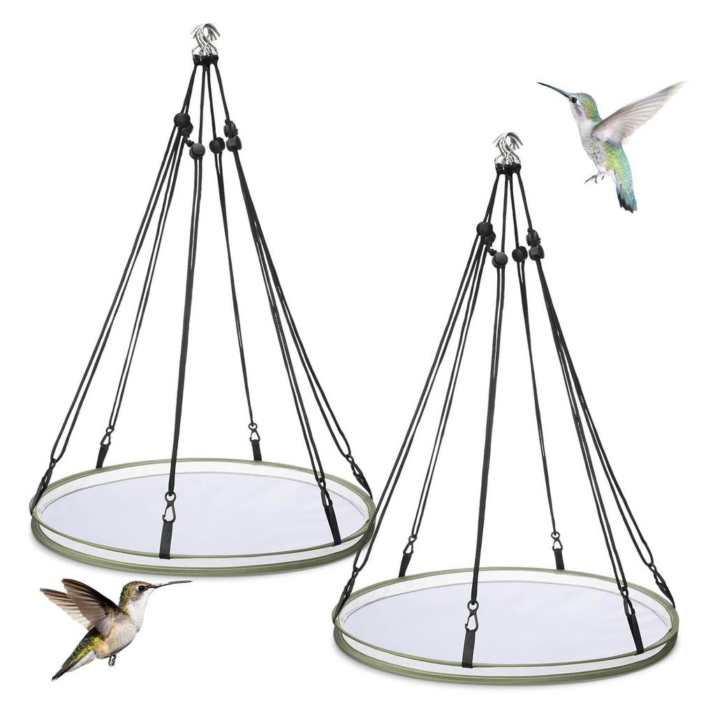 Adjustable Bird Feeder Seed Catcher Tray 15/24/30inch Diameter Outdoor Feeding Platform Spillproof Design Garden Use