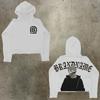 Womens Y2K Oversized Hoodie Cartoon Graphic Print Streetwear Casual Sweatshirt