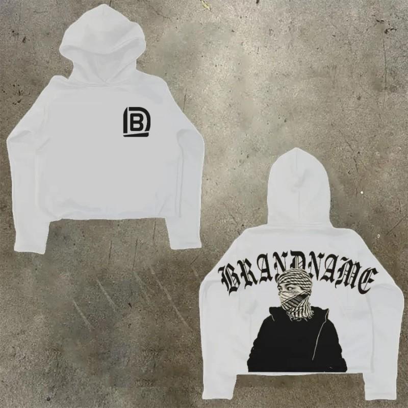 Womens Y2K Oversized Hoodie Cartoon Graphic Print Streetwear Casual Sweatshirt