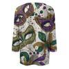 Women's Fashion Casual Round Neck Three-quarter Sleeve Carnival Print T-shirt Top